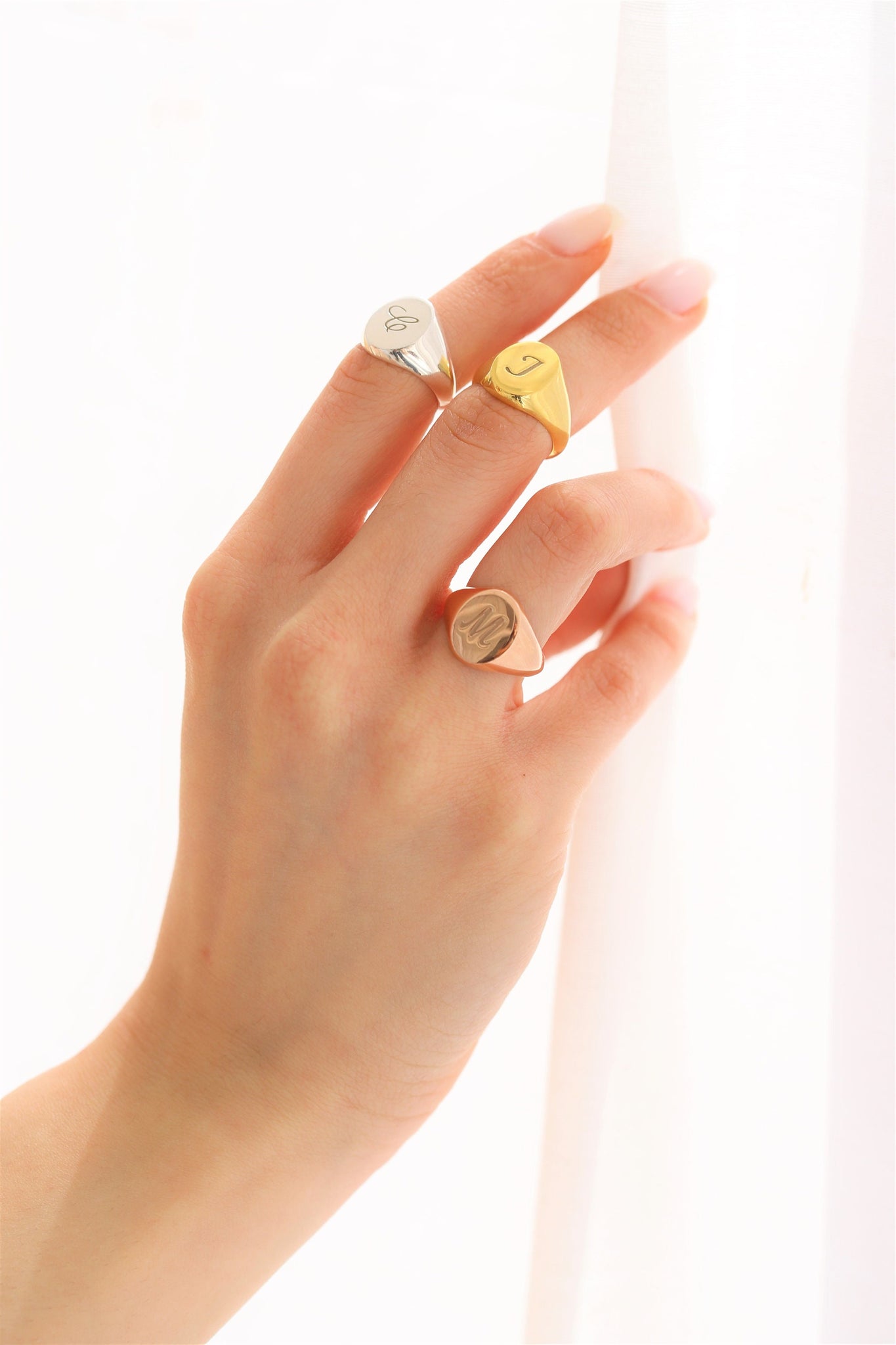 Custom Letter Ring, Mom Ring, Sterling Silver Ring, Mothers Day Ring, Dainty Ring, Engraved Initial Ring, Personalized Ring, Rings For Mom