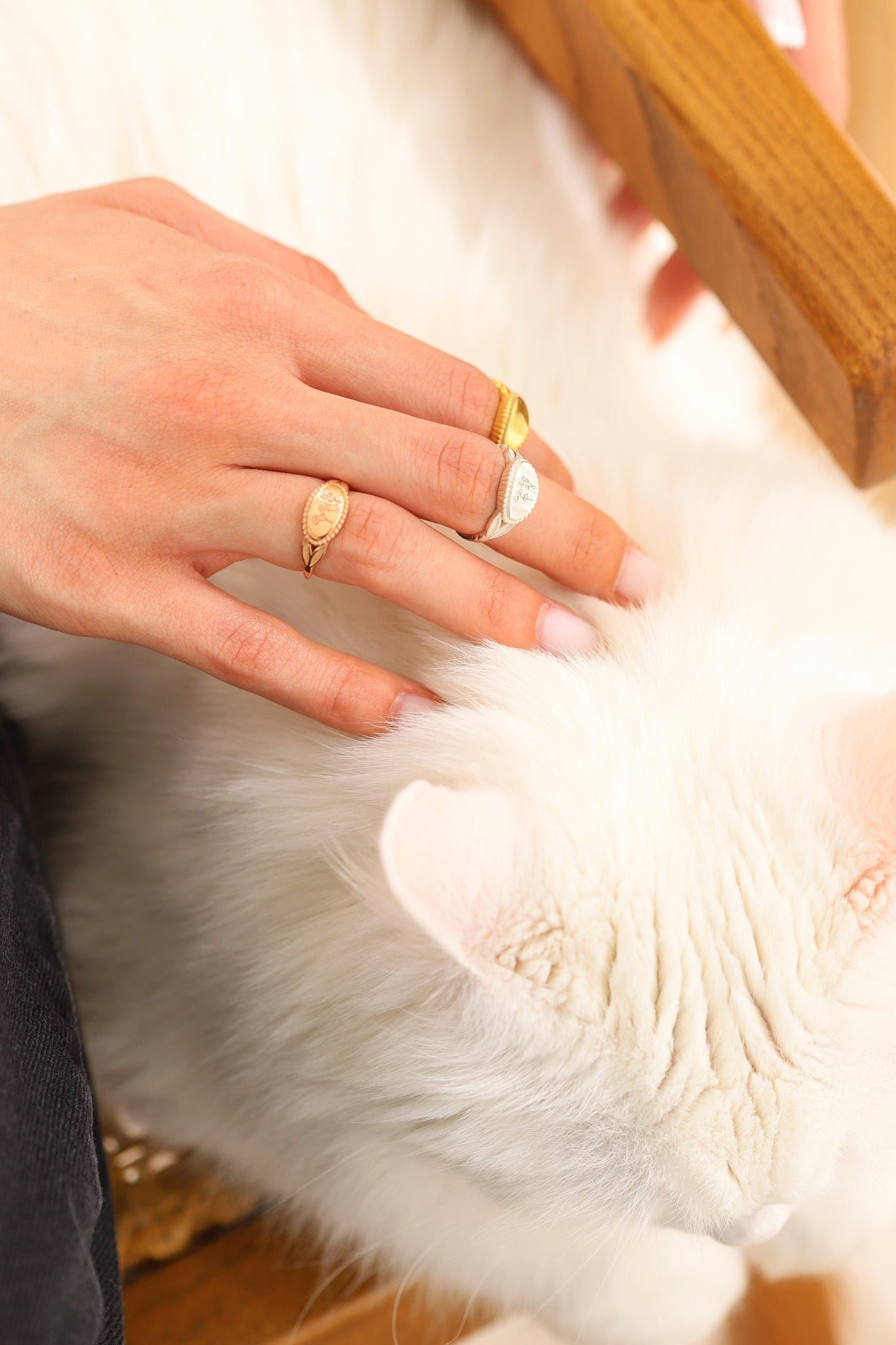 Multiple Birth Flower Ring, Mothers Day Ring, Birth Month Flower Ring, Custom Dainty Ring, Birthday Gift For Mom, Engraved Cute Ring