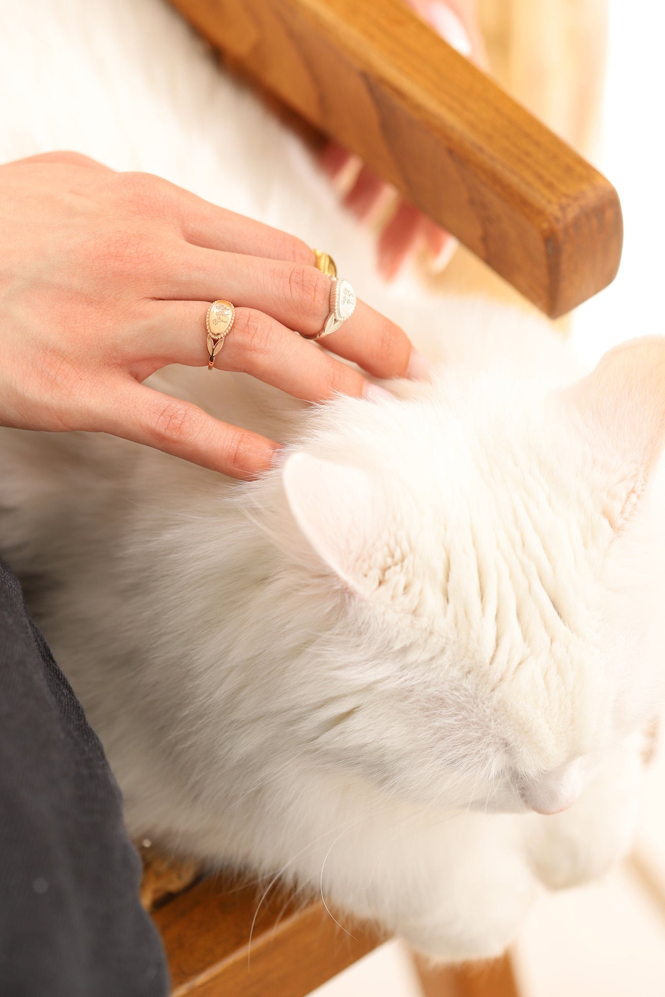 Multiple Birth Flower Ring, Mothers Day Ring, Birth Month Flower Ring, Custom Dainty Ring, Birthday Gift For Mom, Engraved Cute Ring