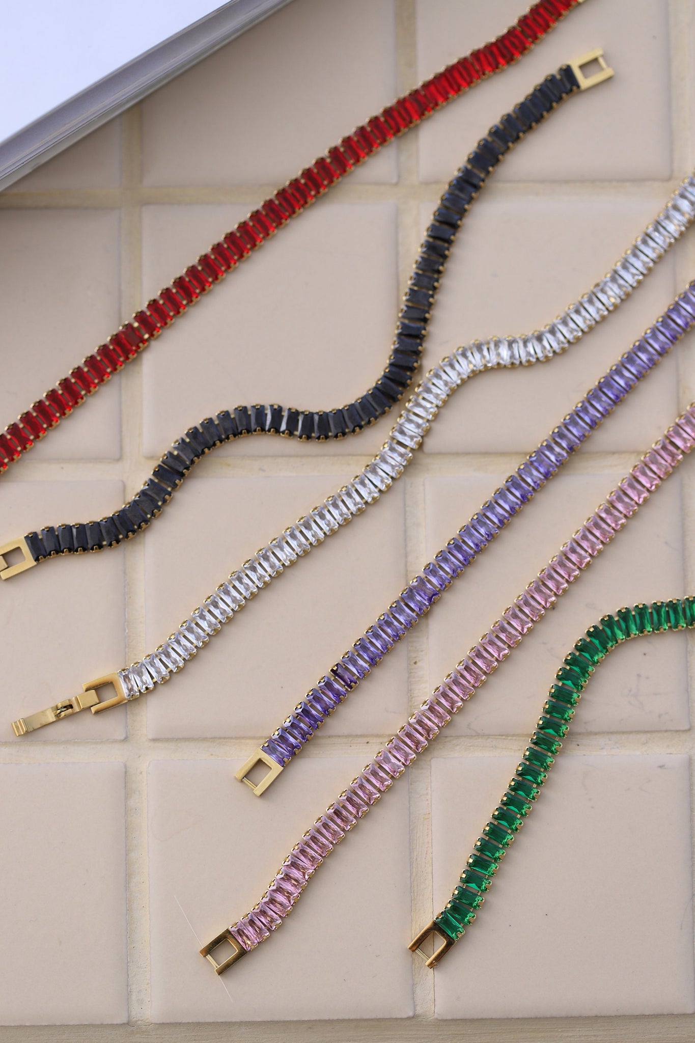 Delicate Cubic Zirconia Necklace, 18K Gold, Gift For Her, Tennis Choker Necklace, Summer Jewelry, Necklace For Her, Waterproof Necklace