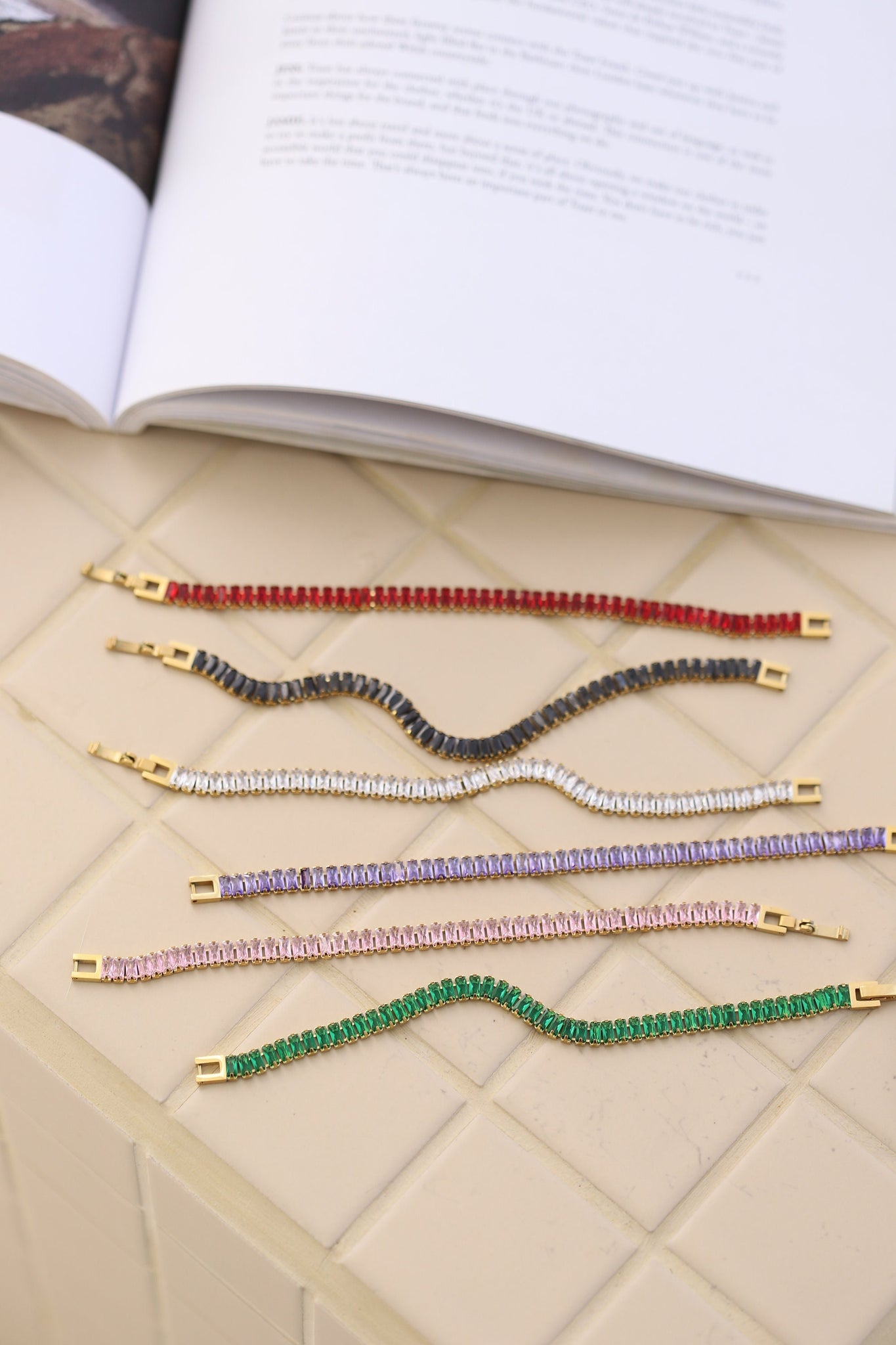 Delicate Cubic Zirconia Necklace, 18K Gold, Gift For Her, Tennis Choker Necklace, Summer Jewelry, Necklace For Her, Waterproof Necklace