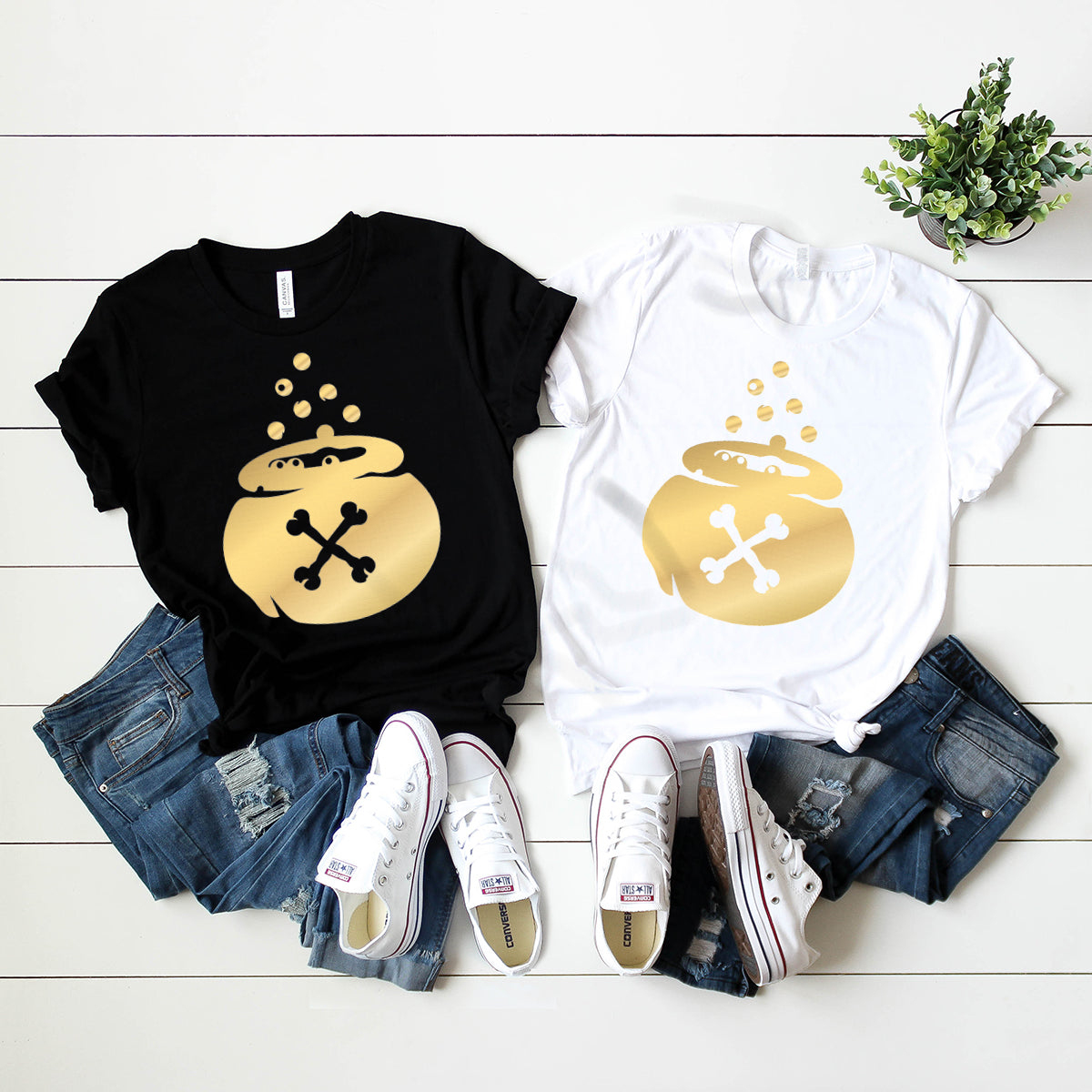 Halloween Shirt, Halloween Magic Pot T-Shirt, Witch Cauldron Shirt, Magic Pot Logo Shirt, Hocus Pocus T-Shirt, Halloween Party Shirt - Fastdeliverytees.com