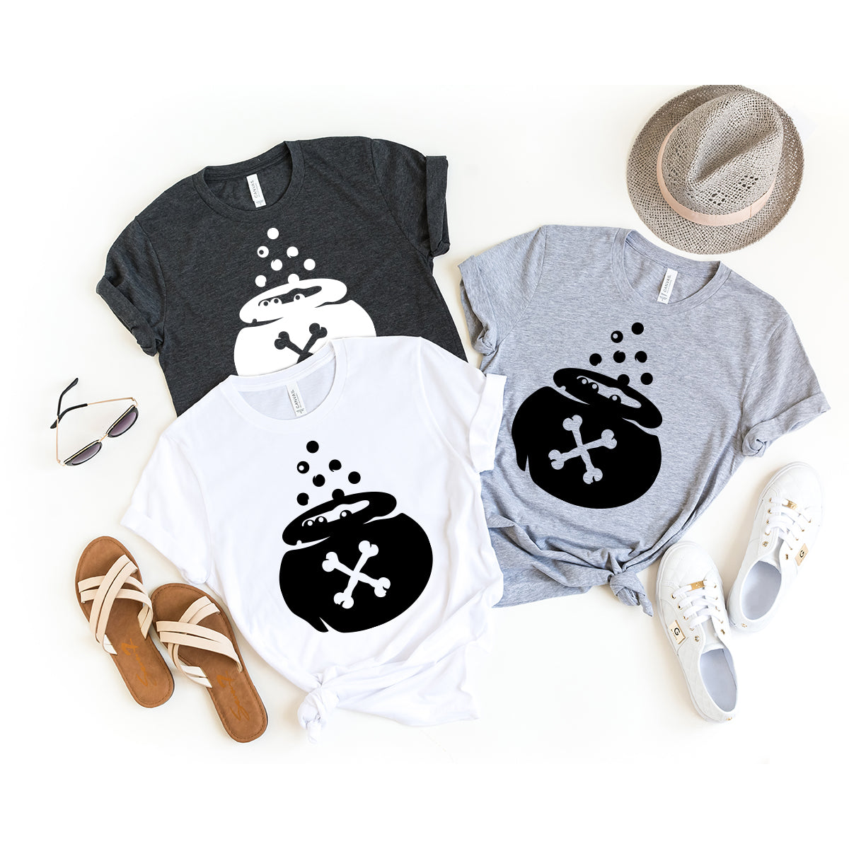 Halloween Shirt, Halloween Magic Pot T-Shirt, Witch Cauldron Shirt, Magic Pot Logo Shirt, Hocus Pocus T-Shirt, Halloween Party Shirt - Fastdeliverytees.com