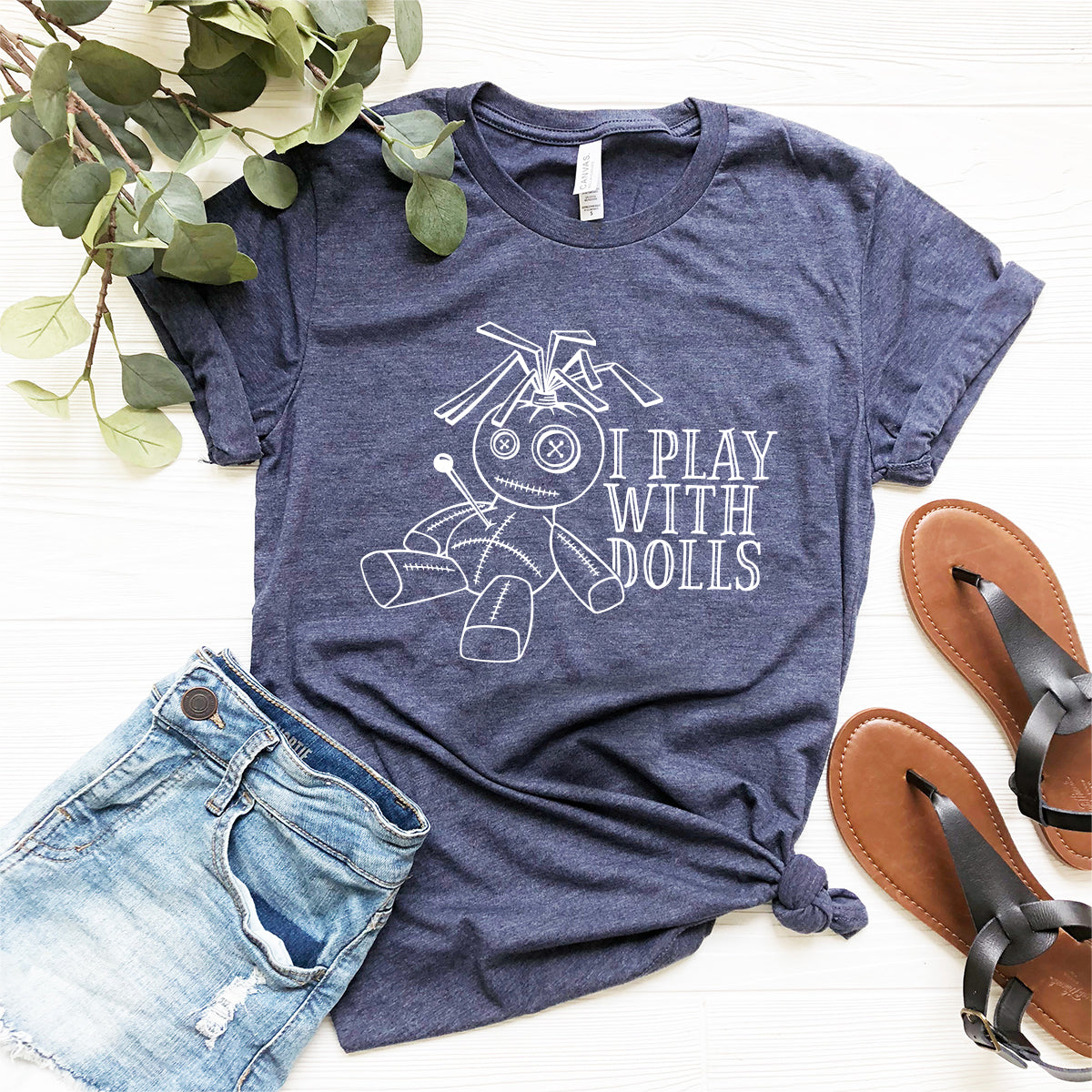 I Play With Dolls Halloween T-Shirt, Funny Halloween Shirt, Voodoo Doll Shirt, Voodoo Doll Halloween Gift, Voodoo Doll Halloween Graphic Tee - Fastdeliverytees.com